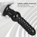 9.64in Knot Big Black Butt Plug PVC Dildo Suction Cup Knotting Dildo