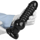 9.64in Knot Big Black Butt Plug PVC Dildo Suction Cup Knotting Dildo