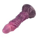 9.64in Squeezing Inflatable Alien Penis Fantasy Odd Silicone Dildo For Clit