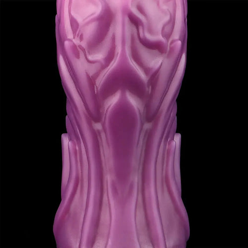 9.64in Squeezing Inflatable Alien Penis Fantasy Odd Silicone Dildo For Clit