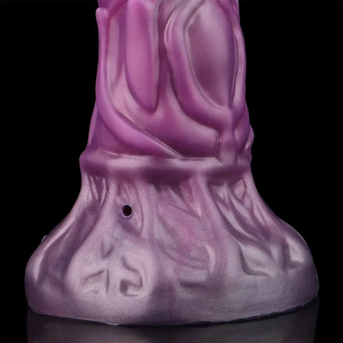 9.64in Squeezing Inflatable Alien Penis Fantasy Odd Silicone Dildo For Clit