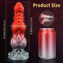 9.65in Lifelike Silicone Soft Glowing Fantasy Dildo For Anal Expansion