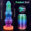 9.65in Lifelike Silicone Soft Glowing Fantasy Dildo For Anal Expansion