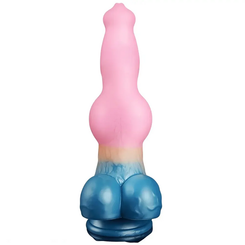 9.65in Monster Dog Knot Large Animal Wolf Silicone Soft Dildo For Anus
