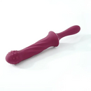 9.65in Silicone Soft Vibrating Dildo With Handle For G-spot Stimulator