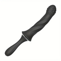 9.65in Silicone Soft Vibrating Dildo With Handle For G-spot Stimulator
