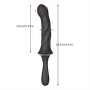 9.65in Silicone Soft Vibrating Dildo With Handle For G-spot Stimulator