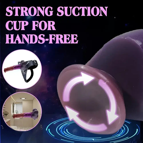 9.6in Realistic Horse Silicone Giant Fantasy Dildo For Anal Stimulation