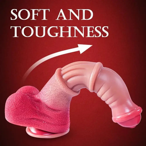 9.6in Silicone Big Soft Horse Cock Animal Dildo For Hands-free Play
