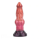 9.76in Knotted Monster Animal Double Layer Silicone Dildo For Stimulation