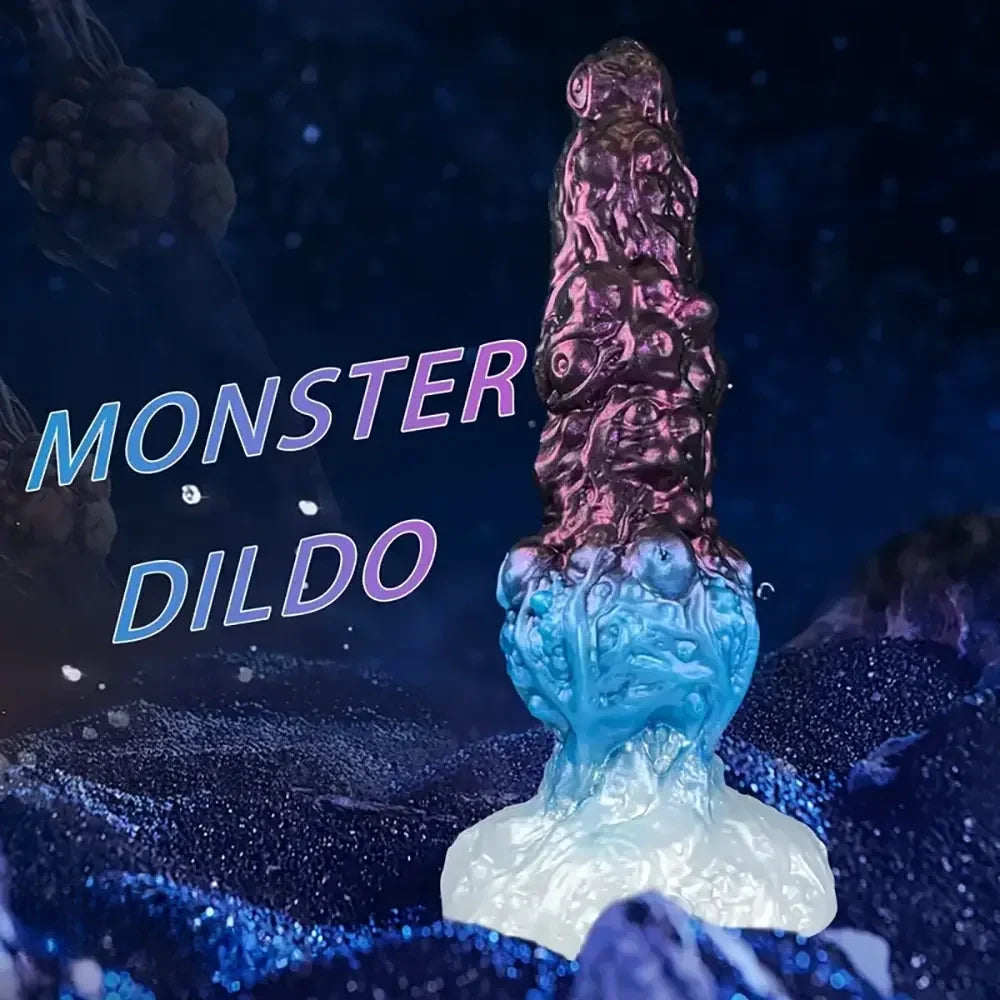 9.84in Fantasy Monster Dildo Large Thick Shape Silicone Soft Anal Dildo