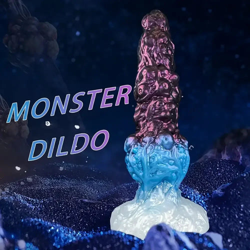 9.84in Fantasy Monster Dildo Large Thick Shape Silicone Soft Anal Dildo