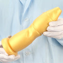 9.84in Gold Soft Liquid Big Silicone Butt Plug Dildo For Females Males