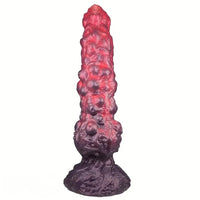 9.84in Monster Fantasy Spiked Silicone Soft Big Dildo For Hands-Free Play