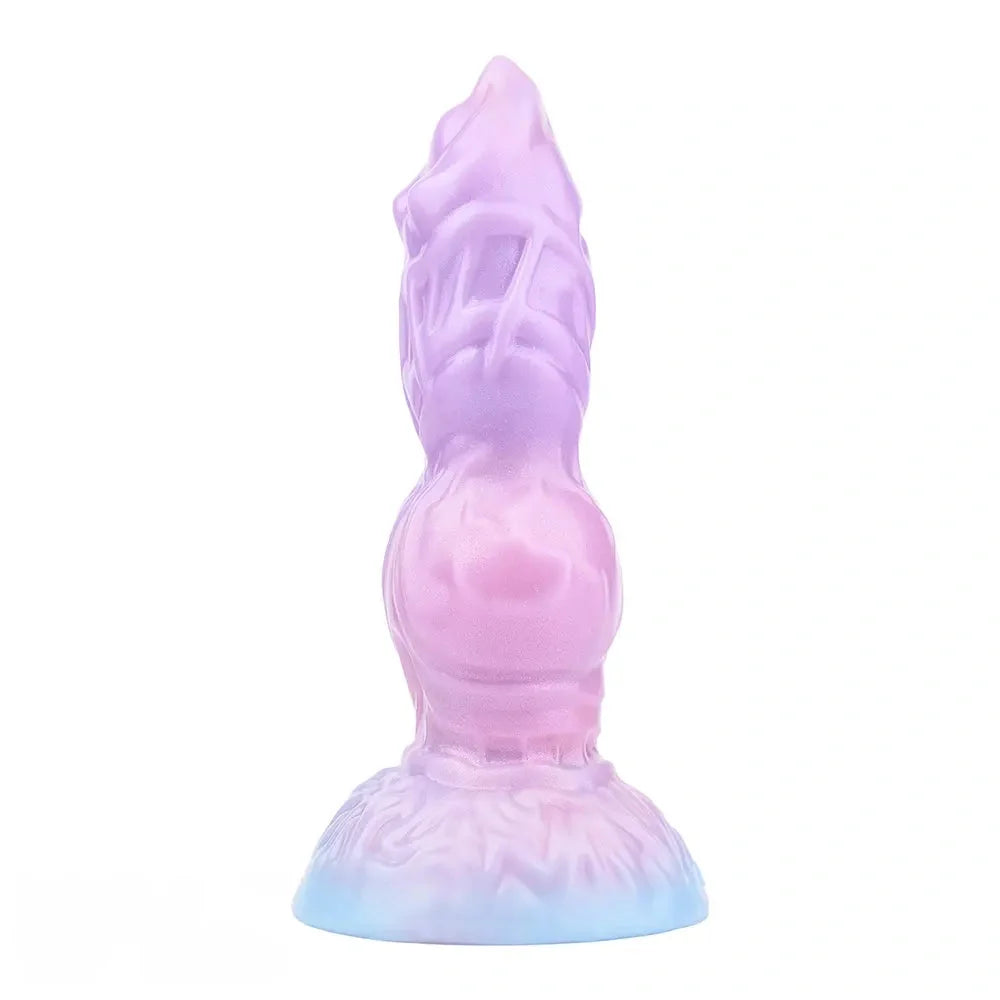 9.84in Squeeze Inflatable Alien Penis Animal Dog Dildo For Intimacy Game