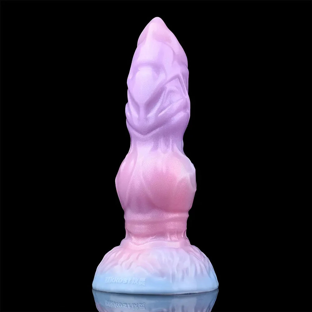 9.84in Squeeze Inflatable Alien Penis Animal Dog Dildo For Intimacy Game