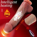 9.84in Vibrating Heating Thrusting Remote Control Lifelike Big Dildo