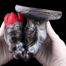 9.88in Ovipositor Egg Laying Inflatable Big Dildo Silicone Penis Simulator