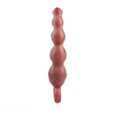 9.8in Big Vibrating Silicone Soft Pulling Beads G Spot Dildo With 3 Motors
