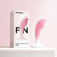 Gradient Pink Silicone Realistic Dildo Anal Plug
