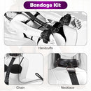 BDSM Bondage Neck to Wrist Restraints Kit with Traction Chain