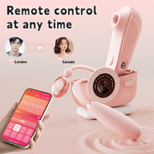 CCD Camera-shaped Split Clitoris Sucking & G-spot Vibrator