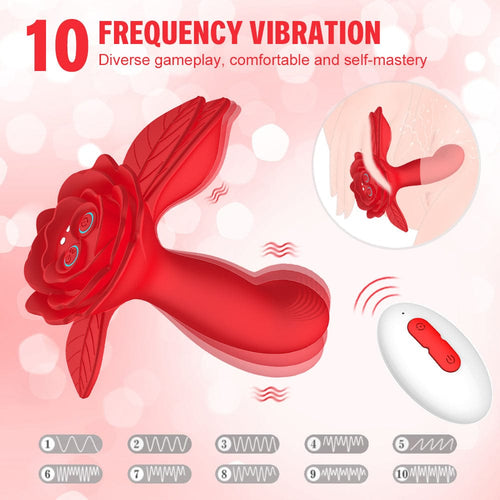 Rose Wearable Double Stimulation G Spot Vibrator