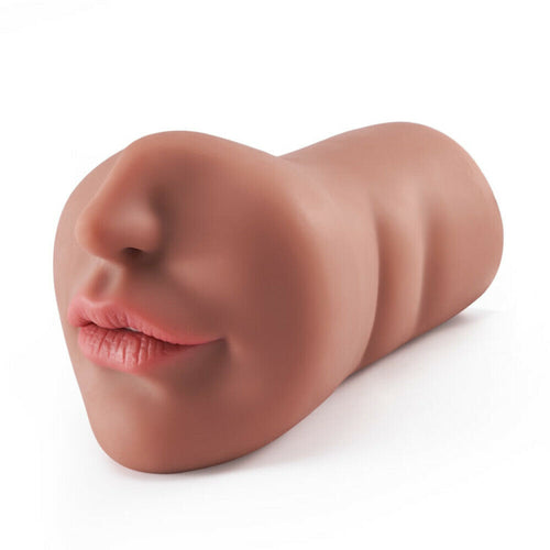 1.49Lb Pocket Pussy Realistic Mouth Blowjob Masturbator Stroker
