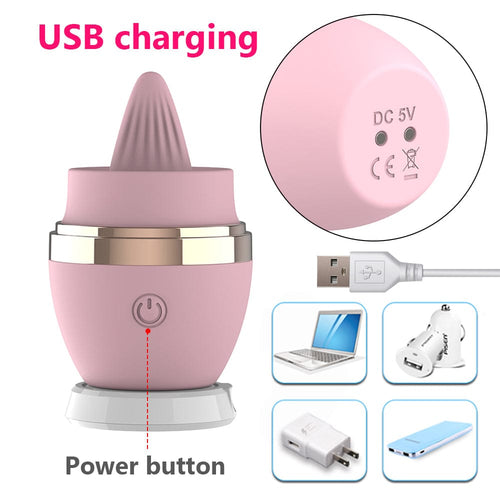 Licking Tongue 10 Modes Egg Vibration Medical Silicone