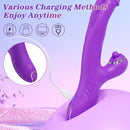 3 In 1 Clitoris Tapping Wiggling G Spot Dildo Vibrator