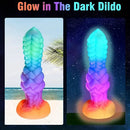 9in Fantasy Knot Silicone Monster Luminous Dildo For Anus Clit Sex Orgasm