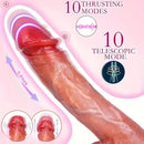 9in Lifelike Thrusting Rotation Vibrating Heating Silicone Big Dildo