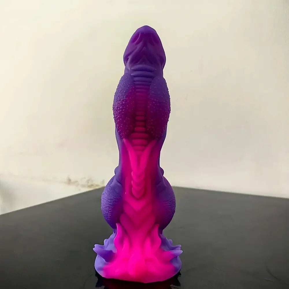 9in Soft Monster Silicone Big Spiked Odd Dildo Prostate Massager For Women