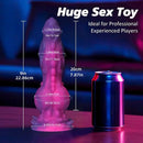 9in Soft Monster Silicone Big Spiked Odd Dildo Prostate Massager For Women