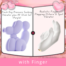 Pinch Dog Pressure Sucking Vibrator plus AV Stick Set