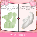 Pinch Dog Pressure Sucking Vibrator plus AV Stick Set