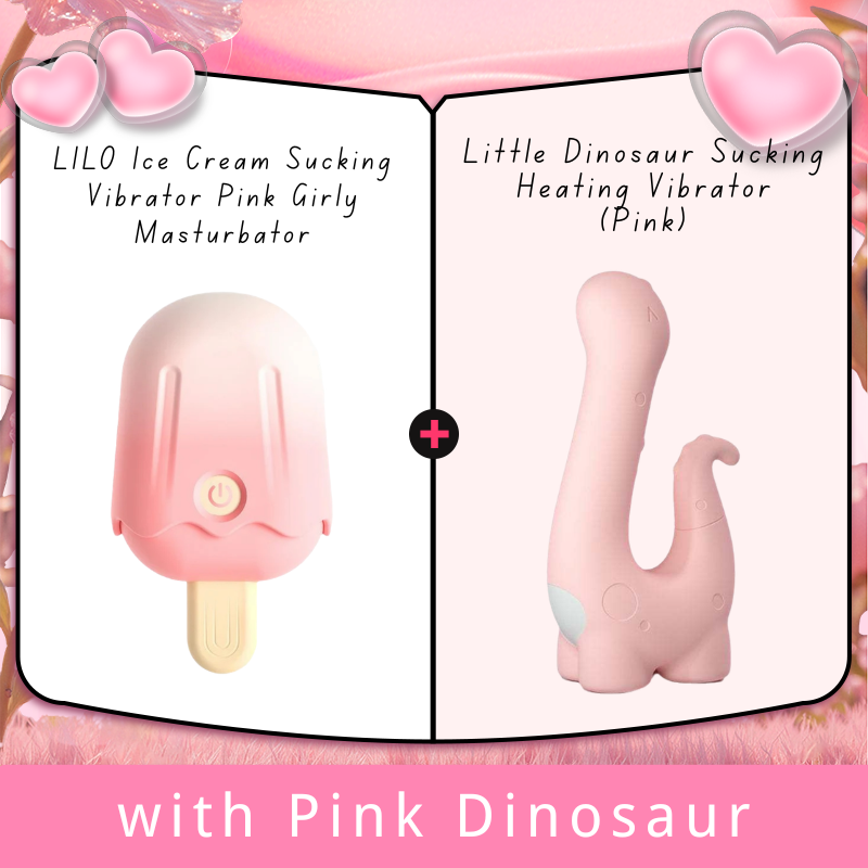 LILO Ice Cream Sucking Vibrator Pink Girly Masturbator