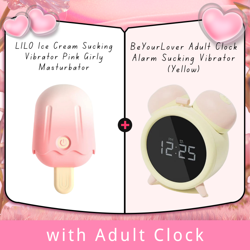 LILO Ice Cream Sucking Vibrator Pink Girly Masturbator