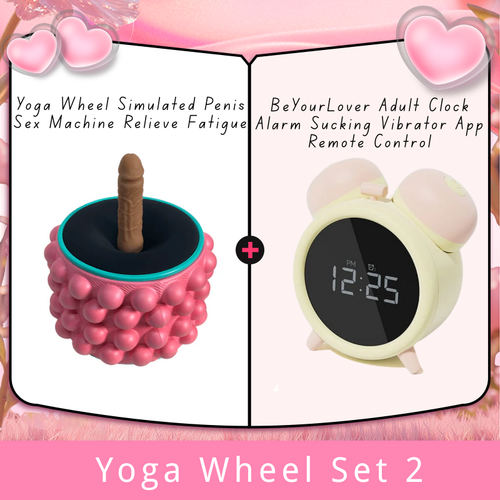 Yoga Wheel Simulated Penis Sex Machine Relieve Fatigue
