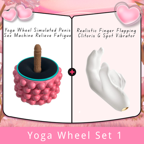 Yoga Wheel Simulated Penis Sex Machine Relieve Fatigue