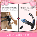 Darth Vader Wearable 9 Thrusting Vibration Male Masturbator With Remote