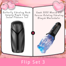 10 Frequency Vibration Male Massage Flip Penis Exercise