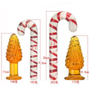 Christmas Crystal Anal Plug Vaginal Stimulation Masturbation Dildo
