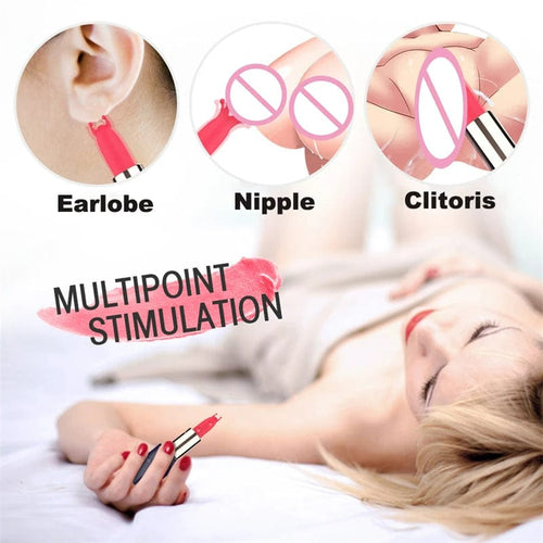 Mini Lipstick Vibrator Secret Bullet Masturbator Nipple Clitoris Stimulator