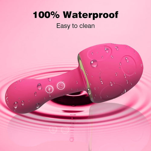 Mushroom - shaped Sonic Sucking Heating Clitoral G-spot Vibrator