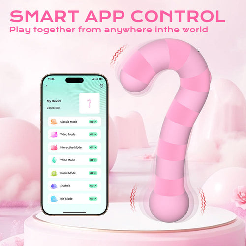 Double-headed Vibrating G-spot Clitoral Vibrator With APP Control
