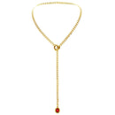 Heart Crystal O-ring Slip Chain