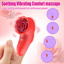 Rose Finger Vibrator G Spot Clitoral Stimulator for Couple Flirting
