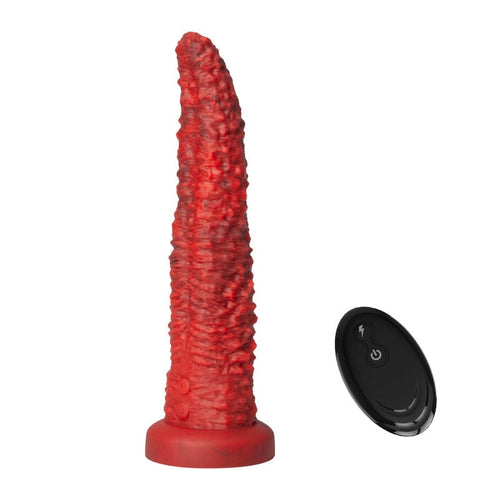 9.5-inch Realistic Monster Tongue Thrusting Dildo Vibrator With Remote Control