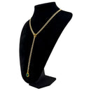 Heart Crystal O-ring Slip Chain